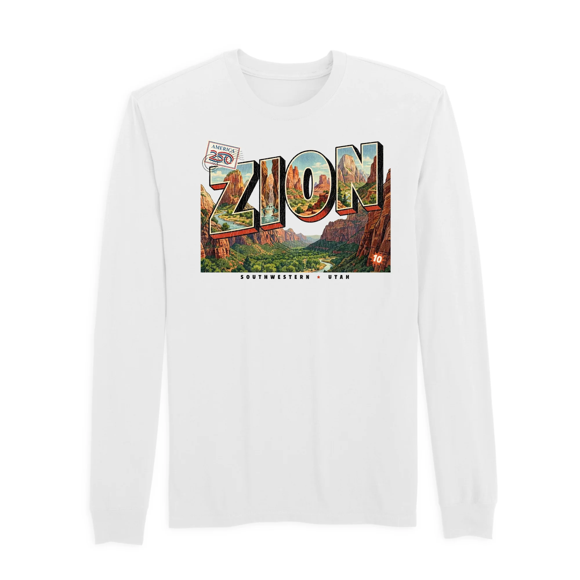 America250 Zion Men's Long Sleeve T-Shirt - Image 5